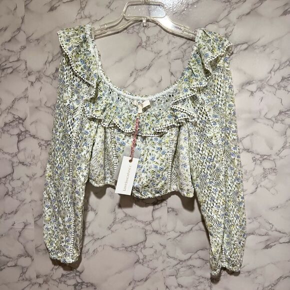 Love Shack Fancy Dorabella Crop Top - Picture 10 of 12